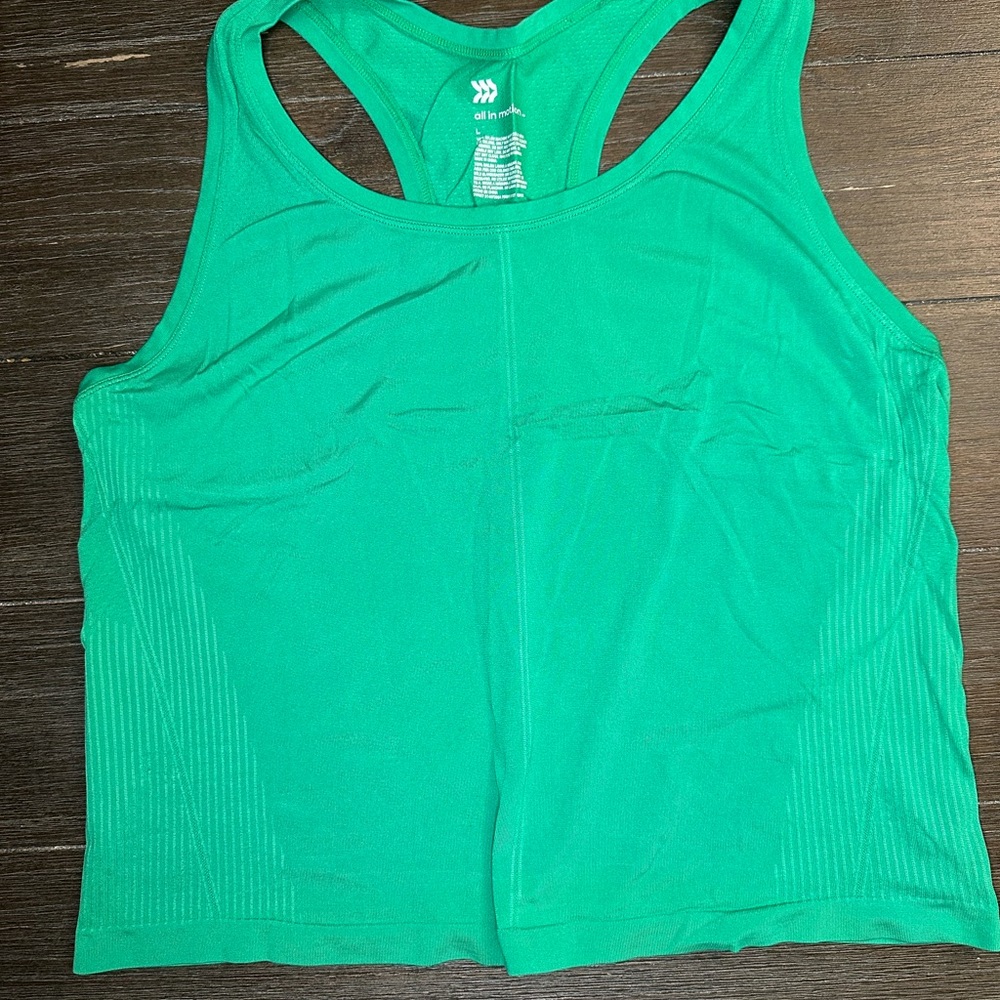 All in Motion Green Tank Top